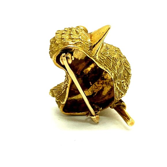 Cartier 18K Yellow Gold Ruby Diamond Bird Brooch Pin Vintage Rare Estate… - Picture 6 of 13